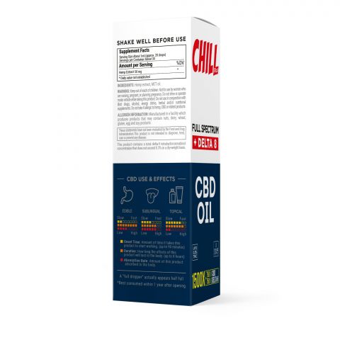 Delta 8 & Full Spectrum CBD Oil - 1500mg - Chill Plus - Thumbnail 3