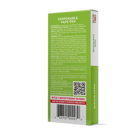 Chill Plus HHC THC Disposable Vape Pen - Maui Wowie - 900MG - Thumbnail 3
