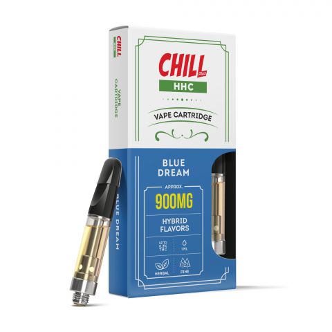 Chill Plus HHC THC Vape Cartridge - Blue Dream - 900MG - 1
