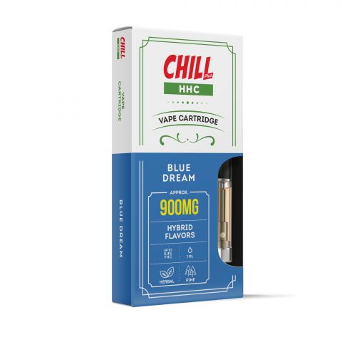 Chill Plus HHC THC Vape Cartridge - Blue Dream - 900MG - Thumbnail 2