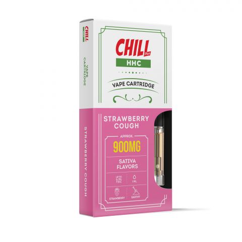 Chill Plus HHC THC Vape Cartridge - Strawberry Cough - 900MG - Thumbnail 2