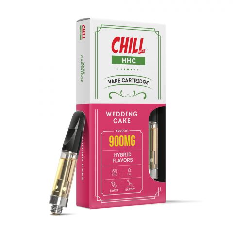 Chill Plus HHC THC Vape Cartridge - Wedding Cake - 900MG - 1