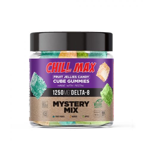 Chill Plus Max Delta-8 THC Gummies - Vegan Fruit Jellies - Mystery Mix - 1250x - Thumbnail 2
