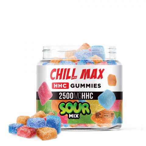 Chill Plus Max HHC THC Gummies - Sour Mix - 2500MG - Thumbnail 1