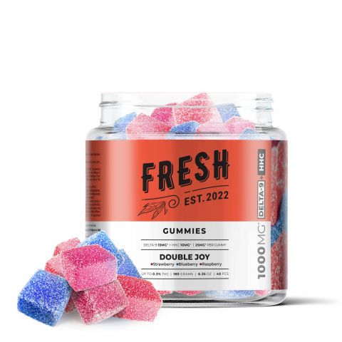 Double Joy Gummies - Delta 9  - 1000mg - Fresh - Thumbnail 1
