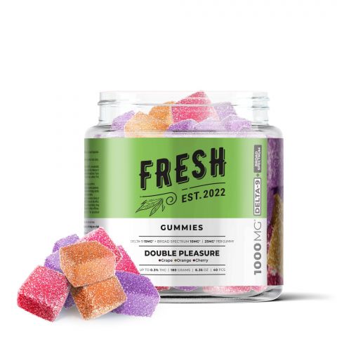 Double Pleasure Gummies - Delta 9  - 1000mg - Fresh - 1