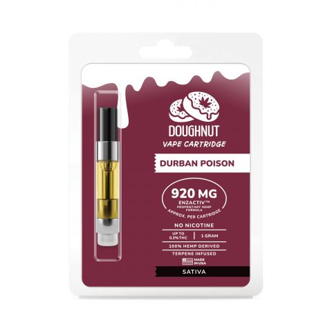 Durban Poison Cartridge - CBD & Enzactiv - Doughnut - 920mg - Thumbnail 2