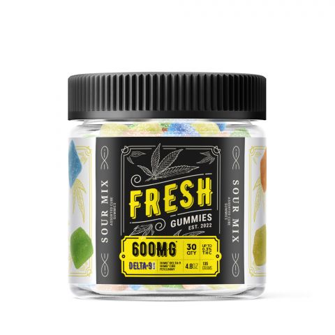 Fresh Delta-9 THC Gummies - Sour Mix - 600MG - Thumbnail 2