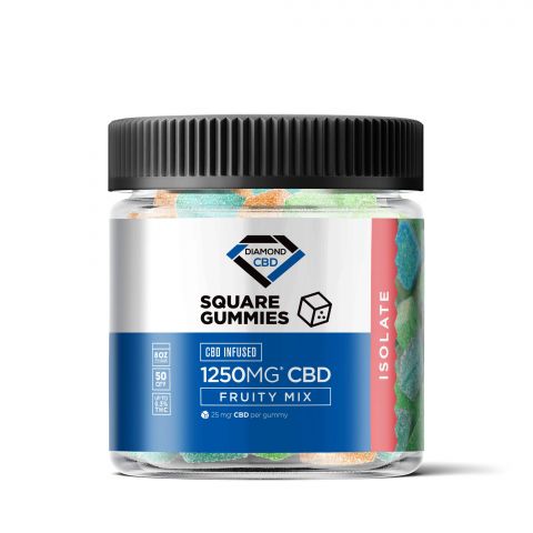 Fruity Mix Gummies - CBD Isolate  - 1250mg - Diamond CBD - 2