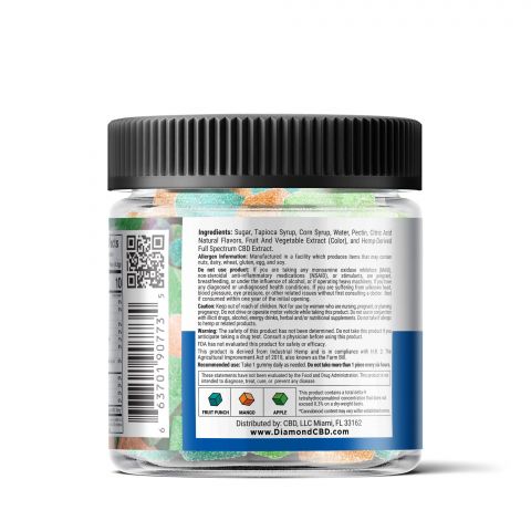 Fruity Mix Gummies - Full Spectrum CBD  - 1250mg - Diamond CBD - Thumbnail 4