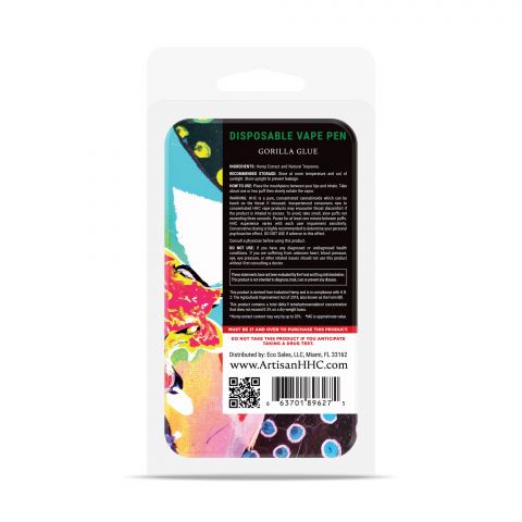 Gorilla Glue HHC THC Vape Pen - Disposable - Artisan - 900mg - Thumbnail 3
