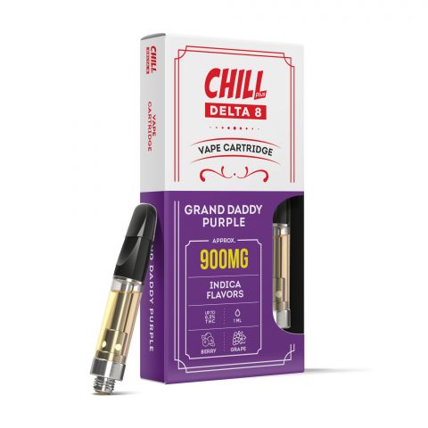 Grand Daddy Purp Cartridge - Delta 8 THC - Chill Plus - 900mg (1ml) - 1