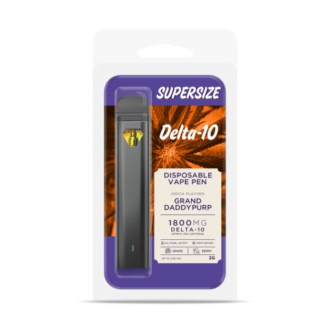 Grand Daddy Purp Vape Pen - Delta 10  - Disposable - 1800mg - Buzz - Thumbnail
