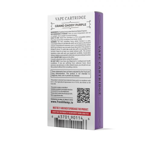 Grand Daddy Purple Vape Cart - HHC - Fresh Brand - 900MG - Thumbnail 3