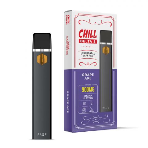 Grape Ape Delta 8 THC Vape Pen - Disposable - Chill Plus - 900mg (1ml) - 1