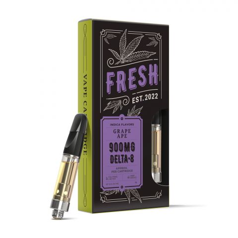 Grape Ape Vape Cart - Delta 8 THC - Fresh Brand - 900MG - Thumbnail 1