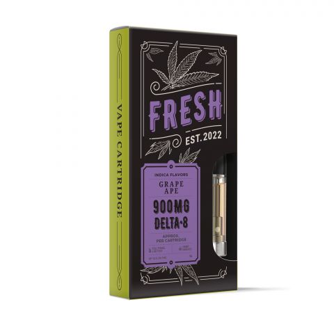 Grape Ape Vape Cart - Delta 8 THC - Fresh Brand - 900MG - Thumbnail 2