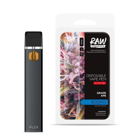 Grape Ape Vape Pen - Active CBD - Disposable - RAW - 800MG - 1