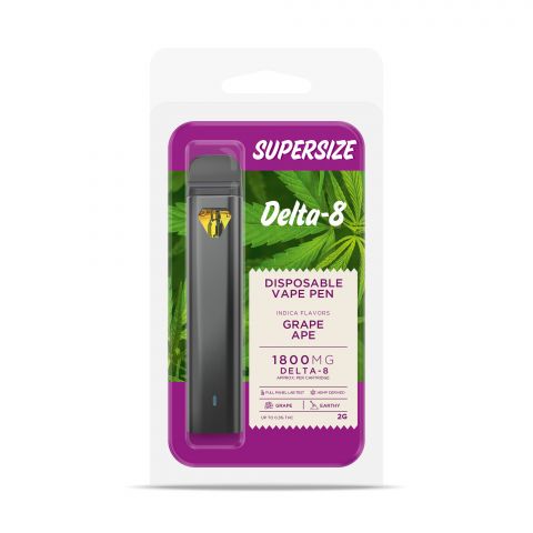 Grape Ape Vape Pen - Delta 8  - Disposable - 1800mg - Buzz - Thumbnail