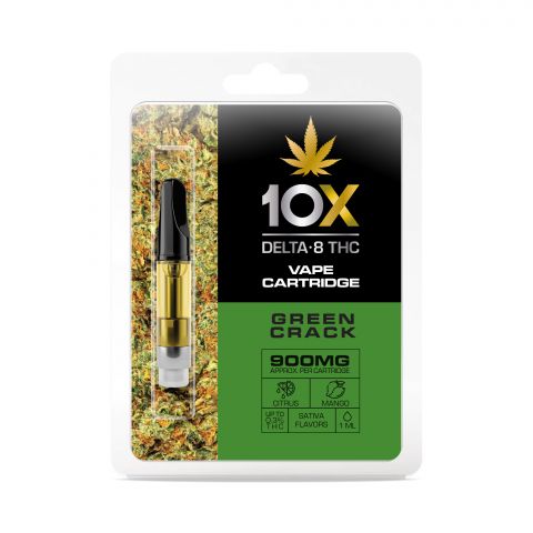 Green Crack Cart - Delta 8 THC - 10X - 900mg - Thumbnail 2