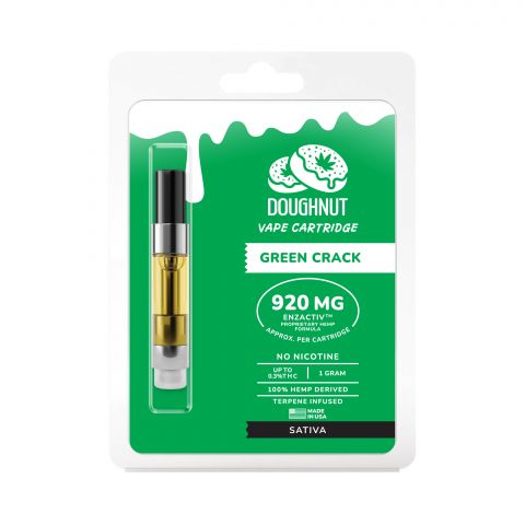 Green Crack Cartridge - CBD & Enzactiv - Doughnut - 920mg - Thumbnail 2