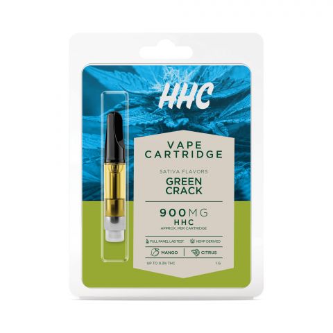 Green Crack Cartridge - HHC  - 900mg - Buzz - Thumbnail