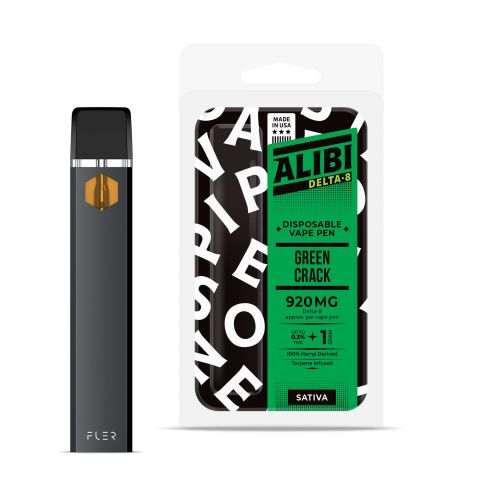 Green Crack Delta 8 THC Vape Pen - Disposable - Alibi - 920mg - 1