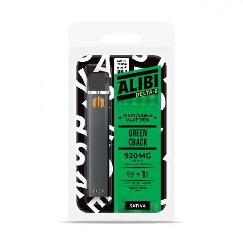 Green Crack Delta 8 THC Vape Pen - Disposable - Alibi - 920mg - 2