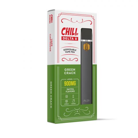Green Crack Delta 8 THC Vape Pen - Disposable - Chill Plus - 900mg (1ml) - Thumbnail 2