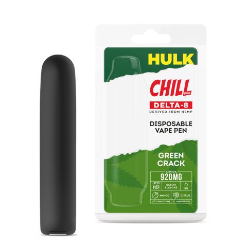 Green Crack Delta 8 THC Vape Pen - Disposable - HULK - 920mg - 1