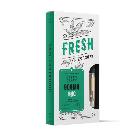 HHC Vape Cart - 900mg - Green Crack - Sativa - 1ml - Fresh - Thumbnail 2