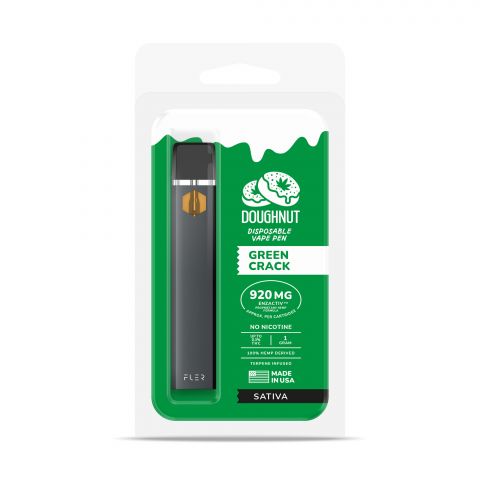 Green Crack Vape Pen - CBD & Enzactiv - Doughnut - 920mg - Thumbnail 2
