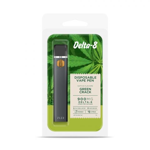 Green Crack Vape Pen - Delta 8  - Disposable - 900mg - Buzz - Thumbnail