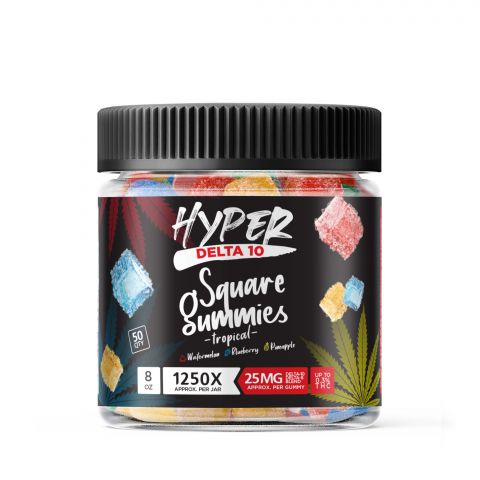 Hyper Delta-10 Square Gummies - Tropical - 1250X - Thumbnail 2