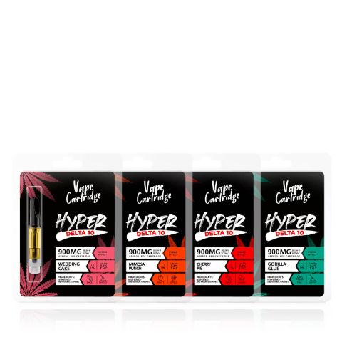 Hyper Delta-10 THC Carts - 4 Pack Bundle