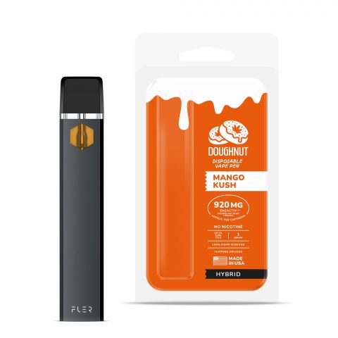Mango Kush Vape Pen - CBD & Enzactiv - Doughnut - 920mg - 1
