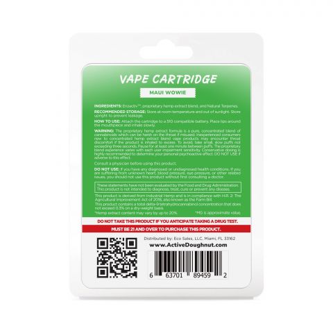 Maui Wowie Cartridge - CBD & Enzactiv - Doughnut - 920mg - Thumbnail 3