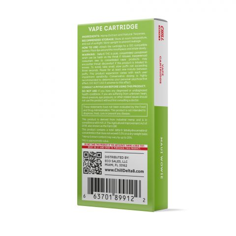 Maui Wowie Cartridge - Delta 8 THC - Chill Plus - 900mg (1ml) - Thumbnail 3