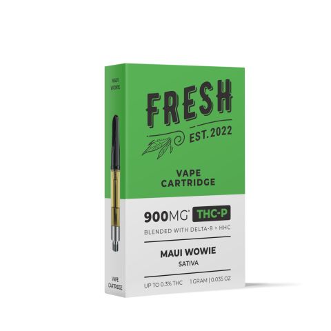 THCP, D8, HHC Vape Cart - 900mg - Maui Wowie - Sativa - 1ml - Fresh - Thumbnail 3