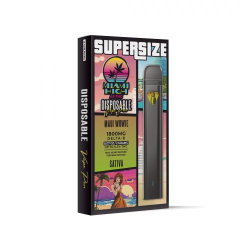 Maui Wowie Delta-8 THC Vape Pen - Disposable - Miami High - 1800MG - Thumbnail 2