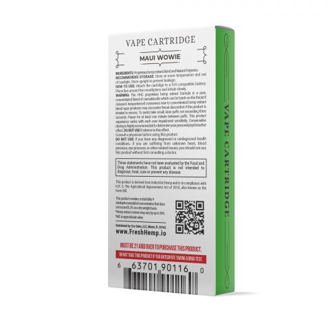 Maui Wowie Vape Cartridge - HHC - Fresh Brand - 900MG - Thumbnail 3