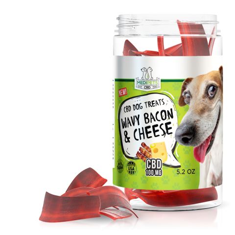 MediPets CBD Dog Treats - Wavy Bacon & Cheese Bites - 100mg - Thumbnail 1