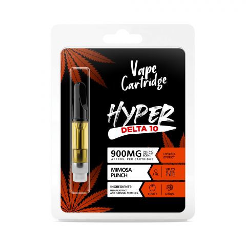 D10, D8 Vape Cart - 900mg - Mimosa Punch - Hybrid - 1ml - Thumbnail 2