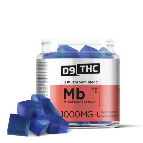Mixed Berries Gummies - Delta 9  - 1000mg - D9 THC - Thumbnail 1