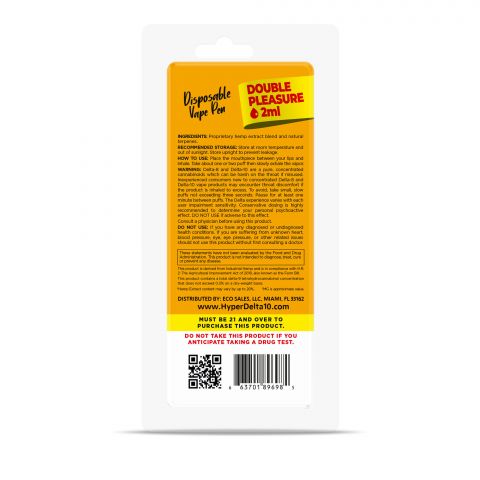 Orange Crush THC Vape - Delta 10 - Disposable - Hyper - 1600mg - Thumbnail 3