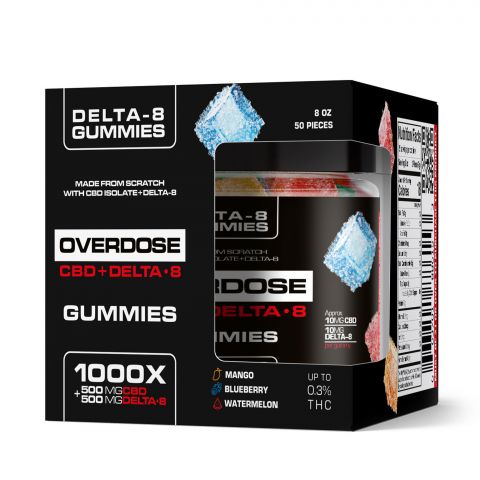 OVERDOSE CBD & Delta-8 THC Gummies - 1000X - Thumbnail 4