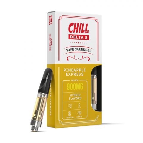 D8 Vape Cart - 900mg - Pineapple Express - Hybrid - 1ml - Chill Plus - Thumbnail 1