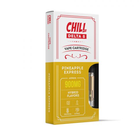 D8 Vape Cart - 900mg - Pineapple Express - Hybrid - 1ml - Chill Plus - Thumbnail 2