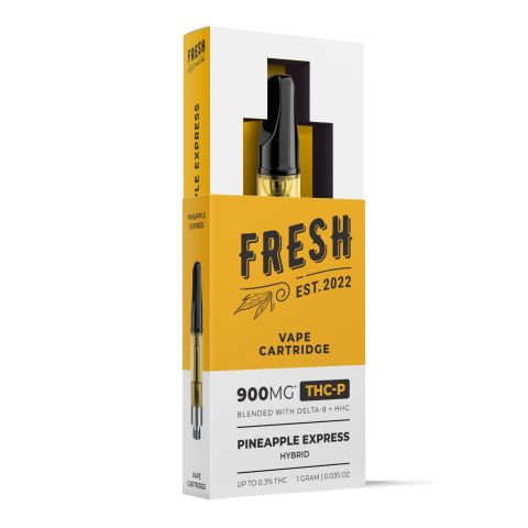 THCP, D8, HHC Vape Cart - 900mg - Pineapple Express - Hybrid - 1ml - Fresh - Thumbnail 2