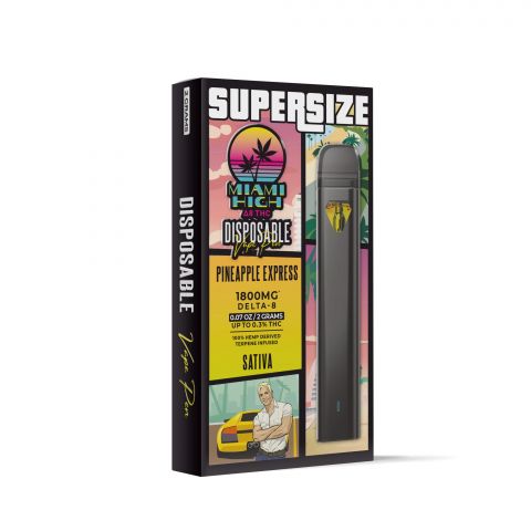 Pineapple Express Delta-8 THC Vape Pen - Disposable - Miami High - 1800MG - 2